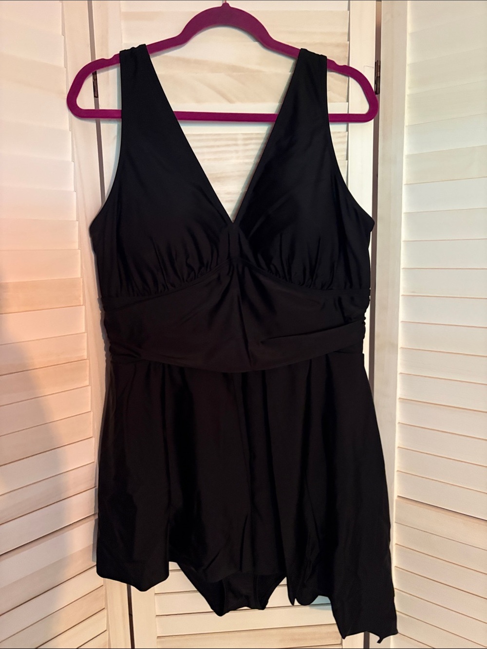 Classic Black V-Neck Torrid Swimdress